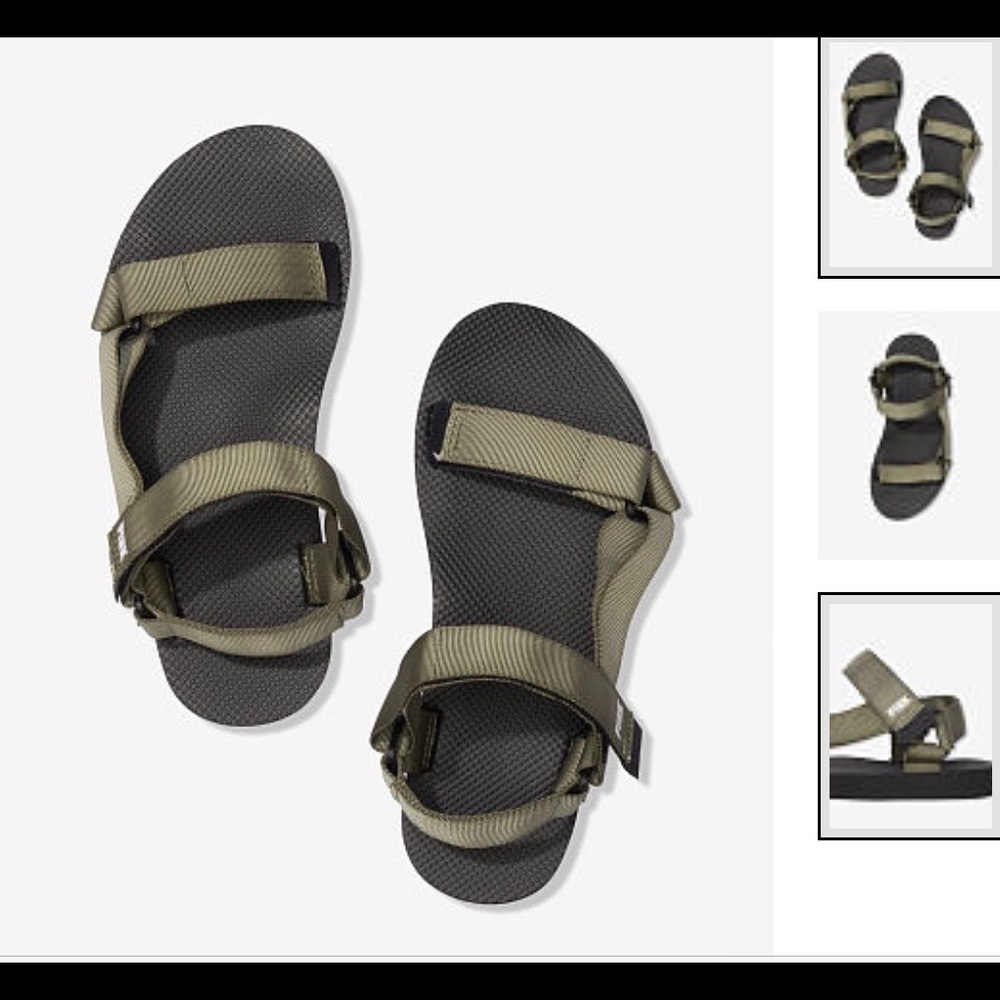 2 pairs of vs pink festival sandals